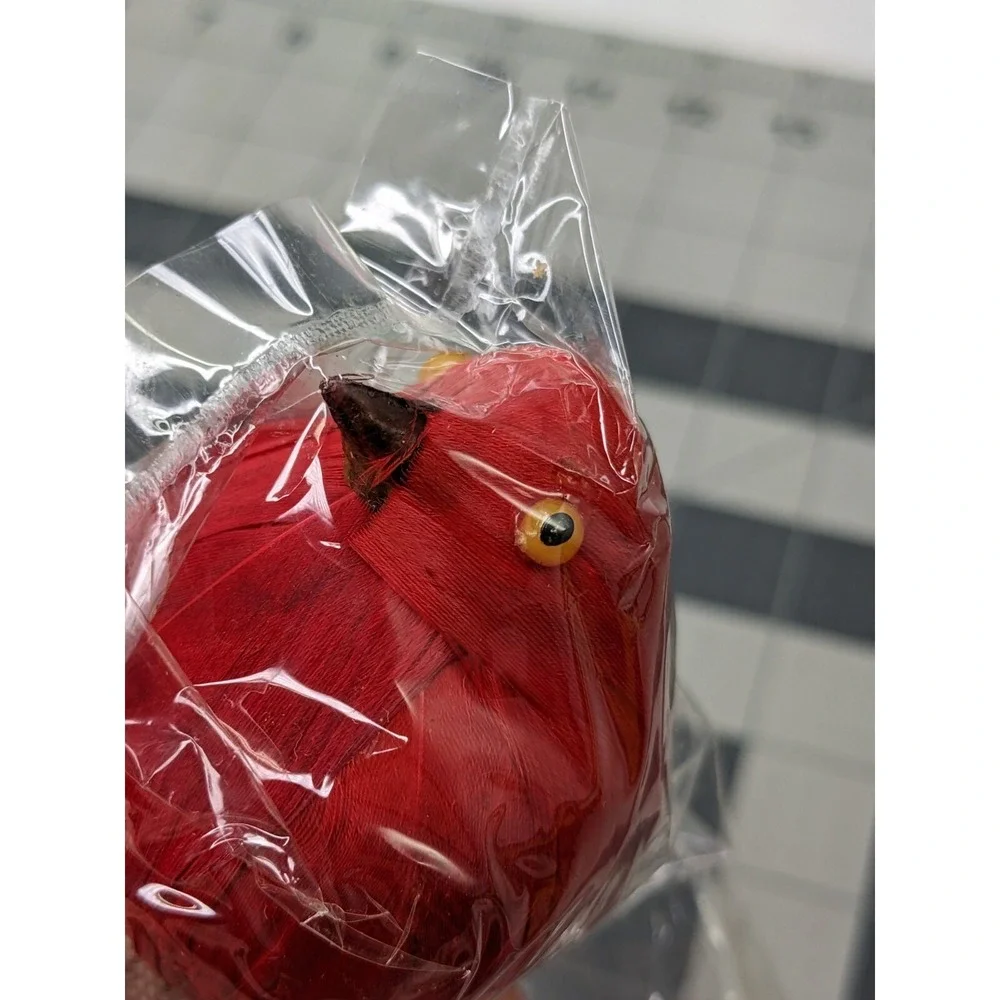 Red Bird Ornament‎ Figure Lot and Cute Box